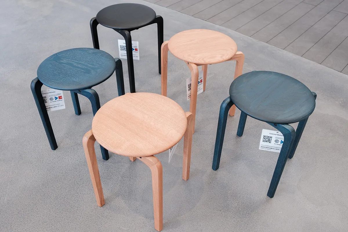 LISCIO Stool 4本脚 スツール染め(万博出展用)【税込1,000,000円以上ご購入の方】