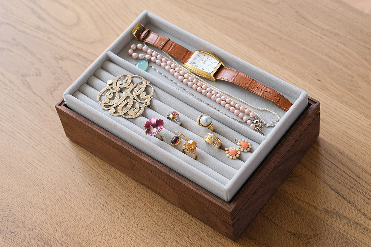 FAVORMADE | Jewelry Case / ジュエリー収納ケース (ベロア仕切り付き)