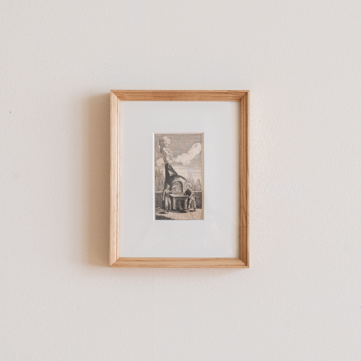 旅先で出会った北欧のアートを額装しました