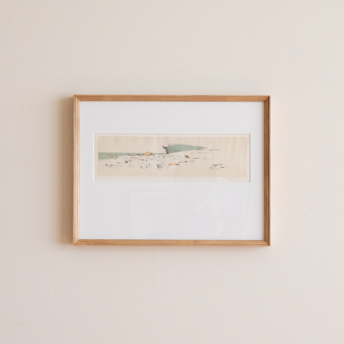 旅先で出会った北欧のアートを額装しました