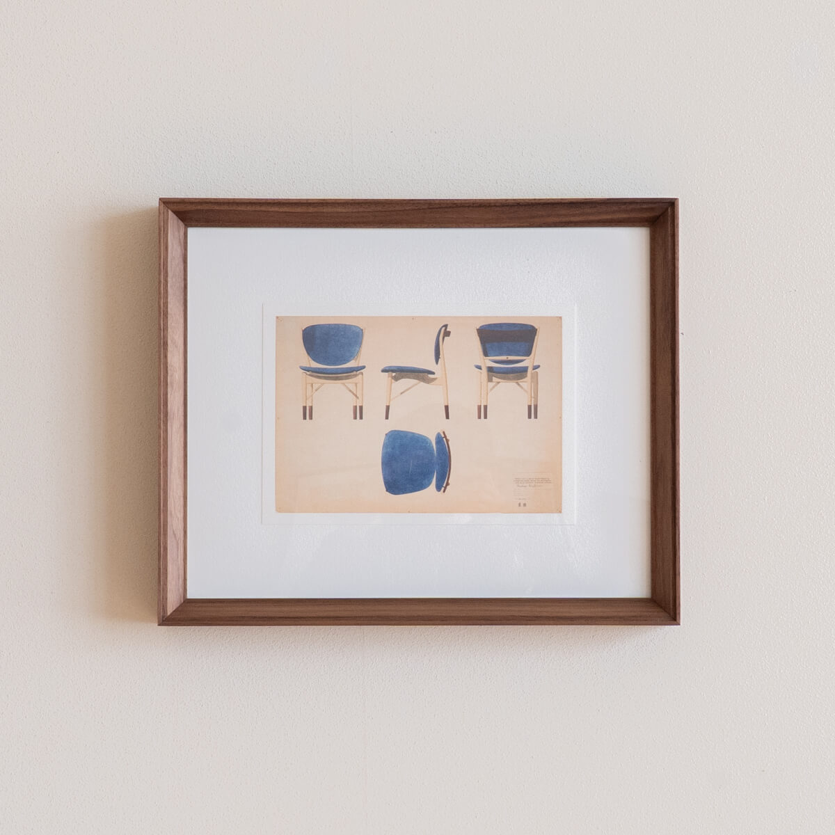 旅先で出会った北欧のアートを額装しました