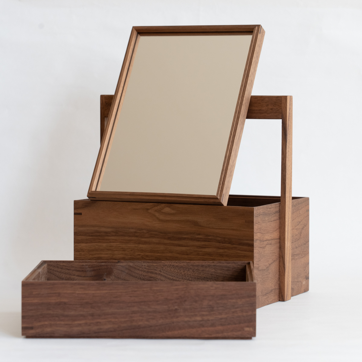 【アウトレット】FAVORMADE メイクアップボックス 2段（２ndタイプ）ウォールナット