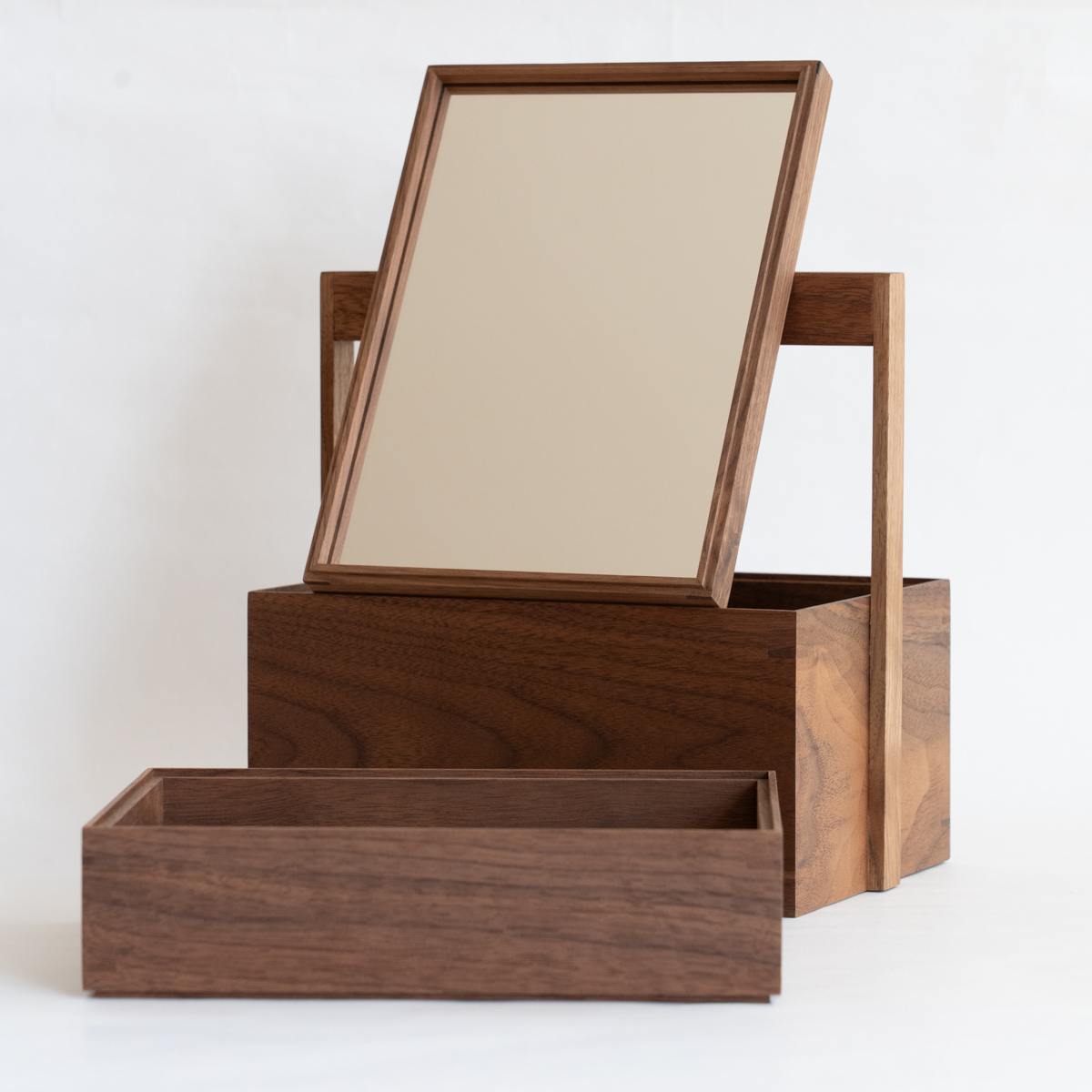 【アウトレット】FAVORMADE メイクアップボックス 2段（２ndタイプ）ウォールナット